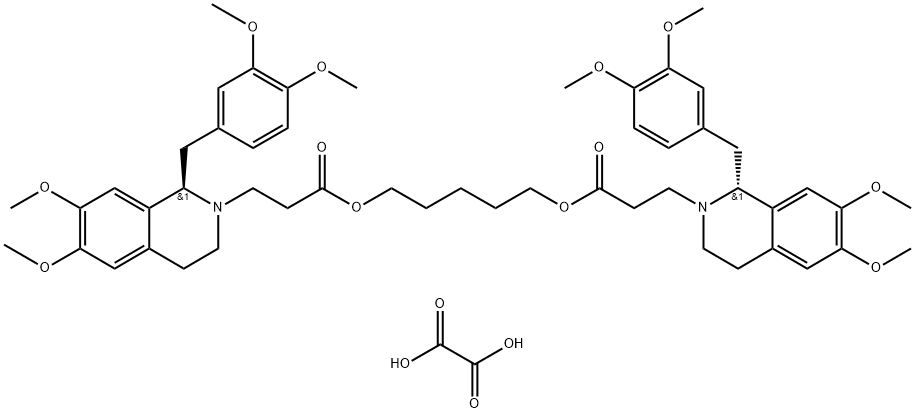 (1R,1'R)-2,2'-(3,11-Dioxo-4,10-dioxatridecamethylene)-bis-(1,2,3,4-tetrahydro-6,7-dimethoxy-1-veratrylisoquindline) - డయాక్సలేట్