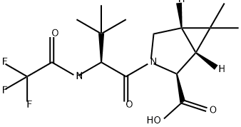 (1R,2S,5S)-3-((S)-3,3-డైమిథైల్-2-(2,2,2-ట్రిఫ్లోరోఅసెటమిడో)బుటానోయిల్)-6,6-డైమెథైల్-3-అజాబిసైక్లో[3.1.0]హెక్సేన్ -2-కార్బాక్సిలిక్ యాసిడ్