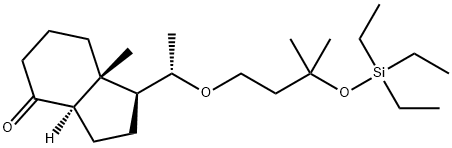 (1S,3aR,7aR)-7a-methyl-1-((S)-1-(3-methyl-3-((triethylsilyl)oxy)butoxy)ethyl) hexahydro-1H-inden-4(2H)-ఒకటి
