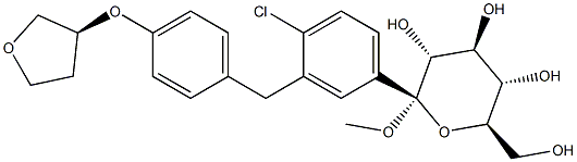 (2S,3R,4S,5S,6R)-2-(3-(4-(S)-tetrahydrofuran-3-yloxy)benzyl)-4-chlorophenyl)-tetrahydro-6-(hydroxyMethyl)-2-Methoxy -2H-పైరాన్-3,4,5-ట్రియోల్