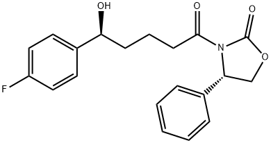 (4S)-3-[(5R)-5-(4-ఫ్లోరోఫెనిల్)-5-హైడ్రాక్సీపెంటనాయిల్]-4-ఫీనైల్-1,3-ఆక్సాజోలిడిన్-2-ONE