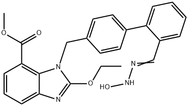(Z)-మిథైల్ 2-ఎథాక్సీ-3-((2'-(N'-hydroxycarbaMiMidoyl)biphenyl-4-yl)Methyl)-3H-benzo[d] iMidazole-4-carboxylate