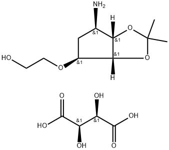 2-((3aR,4S,6R,6aS)-6-amino-2,2-dimethyltetrahydro-3aH-cyclopenta[d][1,3]dioxol-4-yloxy) ఇథనాల్ L-టాటారిక్ యాసిడ్