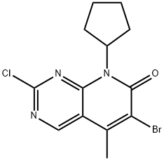 6-broMo-2-chloro-8-cyclopentyl-5-Methylpyrido[2,3-d]pyriMidin-7(8H)-వన్