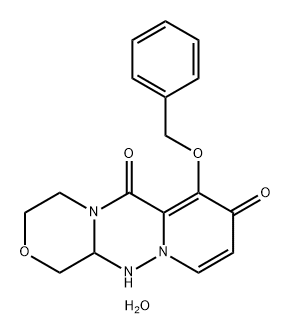 7-(బెంజిలాక్సీ)-3,4,12,12a-టెట్రాహైడ్రో- 1H-[1,4]oxazino[3,4-c]పిరిడో[2,1-f][1,2,4]ట్రైజైన్- 6, 8-డియోన్, హెమీహైడ్రేట్