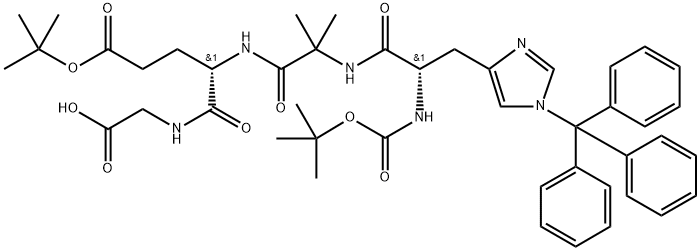 Boc-His(Trt)-Aib-Glu(OBtu)-Gly-OH