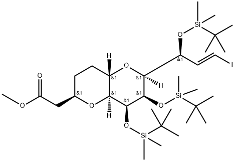 మిథైల్ 2-((2R,4aS,6S,7R,8S,8aS)-7,8-bis((tert-butyldimethylsilyl)oxy)-6-((S,E)-1-((tert-butyldimethylsilyl)oxy )-3-iodoallyl)ఆక్టాహైడ్రోపైరానో[3,2-b]పైరాన్-2-yl)అసిటేట్