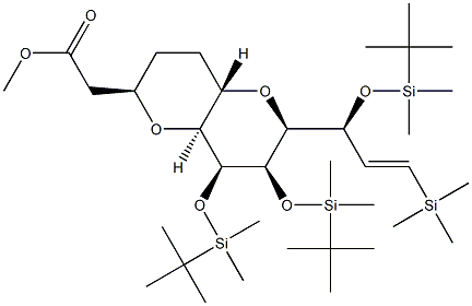 మిథైల్ 2-((2R,4aS,6S,7R,8S,8aS)-7,8- bis((tert-butyldimethylsilyl)oxy)-6-((S,E)-1- ((tert-butyldimethylsilyl)oxy )-3- (ట్రైమెథైల్‌సిలిల్)అల్లిల్) ఆక్టాహైడ్రోపైరానో [3,2- బి]పైరాన్-2-యల్) అసిటేట్
